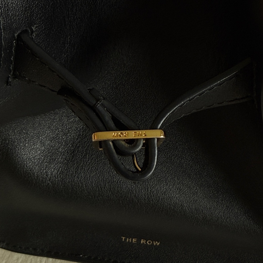 The Row Margaux 10 Black Leather Top Handle Bag | Made in Italy | Authentic - Picture 12 of 15